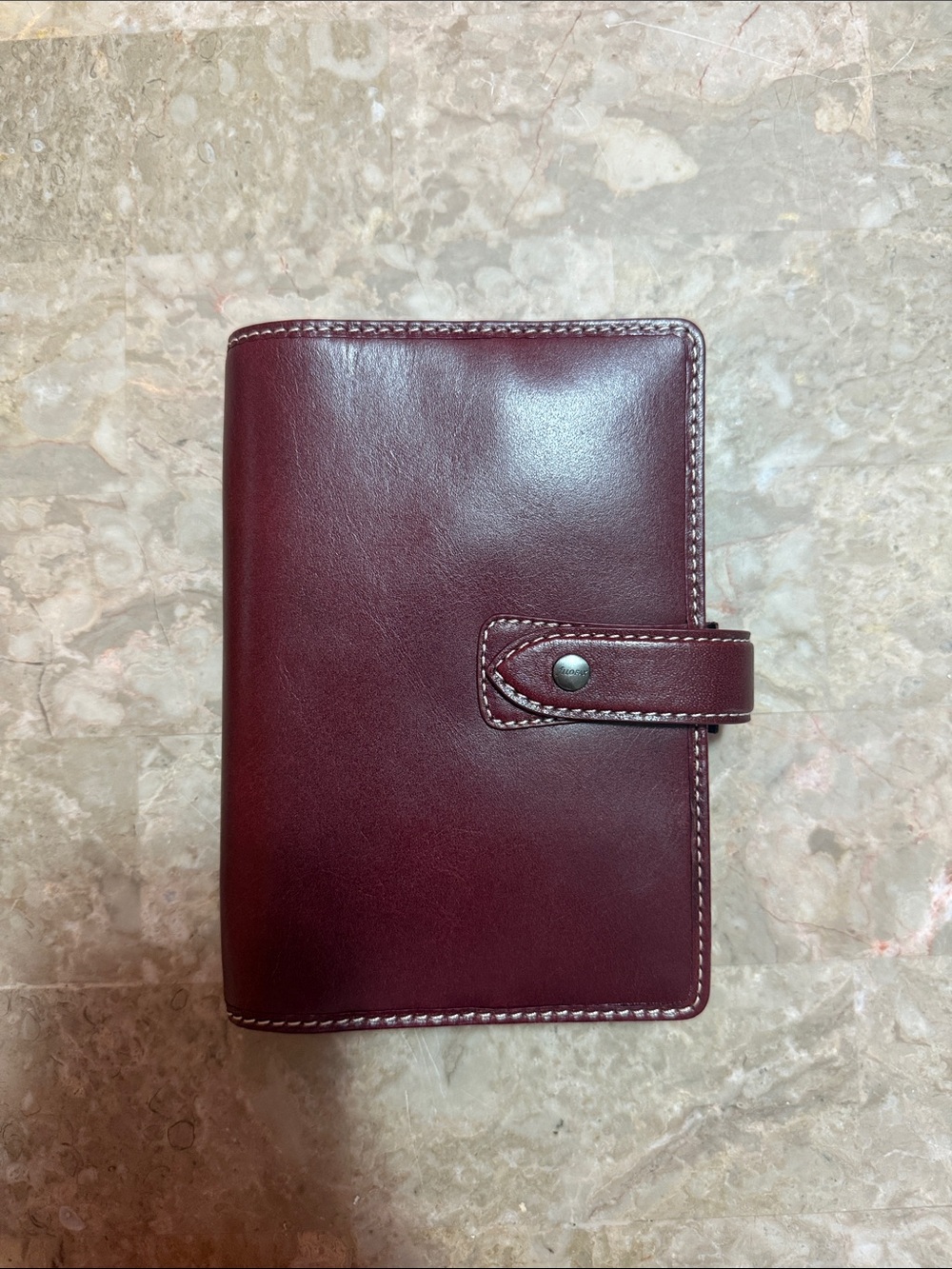 Filofax Malden in Burgundy. Personal size